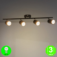 Regleta Aplique Black4 Focos Orientables Color Negro [AL4508LM]