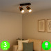 Aplique Regleta Gold Focos Orientables color Negro Cobre GU10 [AL4510LM]