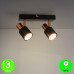Aplique Regleta Gold Focos Orientables color Negro Cobre GU10 [AL4510LM]
