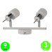 Aplique Regleta White Focos Orientables color Blanco GU10 [AL4514LM]