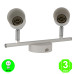 Aplique Regleta White Focos Orientables color Blanco GU10 [AL4514LM]