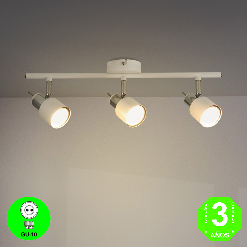 Regleta Aplique White3 Focos Orientables Color Blanco [AL4515LM]