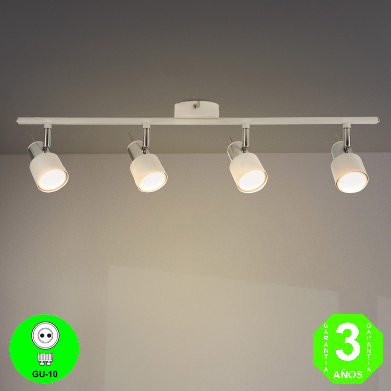 Regleta Aplique White4 Focos Orientables Color Blanco [AL4516LM]