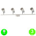 Regleta Aplique White4 Focos Orientables Color Blanco [AL4516LM]