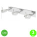 Aplique Regleta Led BOREA3 focos Óptica plana Orientable Color Cromado [ALBOREA3MB]