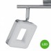 Aplique Regleta Led 2 focos Cuadrados Orientables Color Níquel [ALLCL103961]
