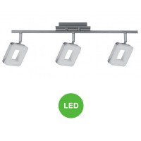 Aplique Regleta Led Orientable 3 focos Cuadrados Color Níquel [ALLCL103962]