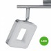Aplique Regleta Led Orientable 3 focos Cuadrados Color Níquel [ALLCL103962]