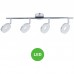 Aplique Regleta Led Orientable 4 focos Circulares Color Cromado [ALLCL103969]