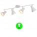 Aplique Regleta 4 focos Bombilla E14 Color Blanco interior Plata [ALLCL104964]
