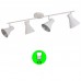 Aplique Regleta 4 focos Bombilla E14 Color Blanco interior Plata [ALLCL104964]