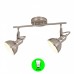Aplique Regleta 2 focos Retro Bombilla E14 Color Níquel interior Blanco [ALLCL104976]