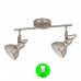 Aplique Regleta 2 focos Retro Bombilla E14 Color Níquel interior Blanco [ALLCL104976]