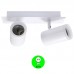 Aplique Regleta 2 Focos Orientables GU10 Blanco Mod. State [ALLM4357]