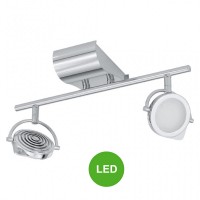 Aplique Regleta Led 2 focos Óptica extraplana Orientable Color Cromado [ALMB91878]