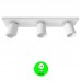 Regleta Aplique 3 Focos Orientables GU10 Blanco o Negro [ALRF773BN]