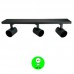 Regleta Aplique 3 Focos Orientables GU10 Blanco o Negro [ALRF773BN]