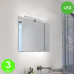 Aplique Led Mirror Pared o Espejo Cromado [AL6121LM]