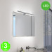 Aplique Led BATH Cromado Pared o Espejo 12W [AL6124LM]