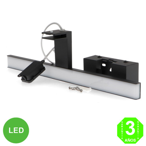 Aplique Led Plex Pared o Espejo Negro [AL6125LM]