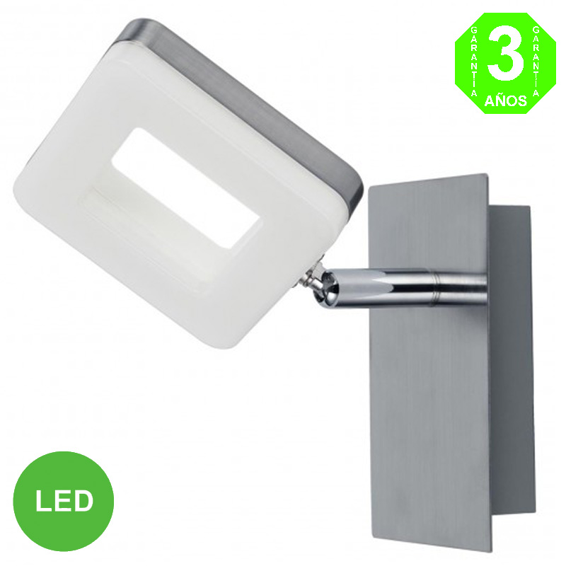 Aplique Led ALC Orientable Cuadrado Color Níquel [AL103960LCL]