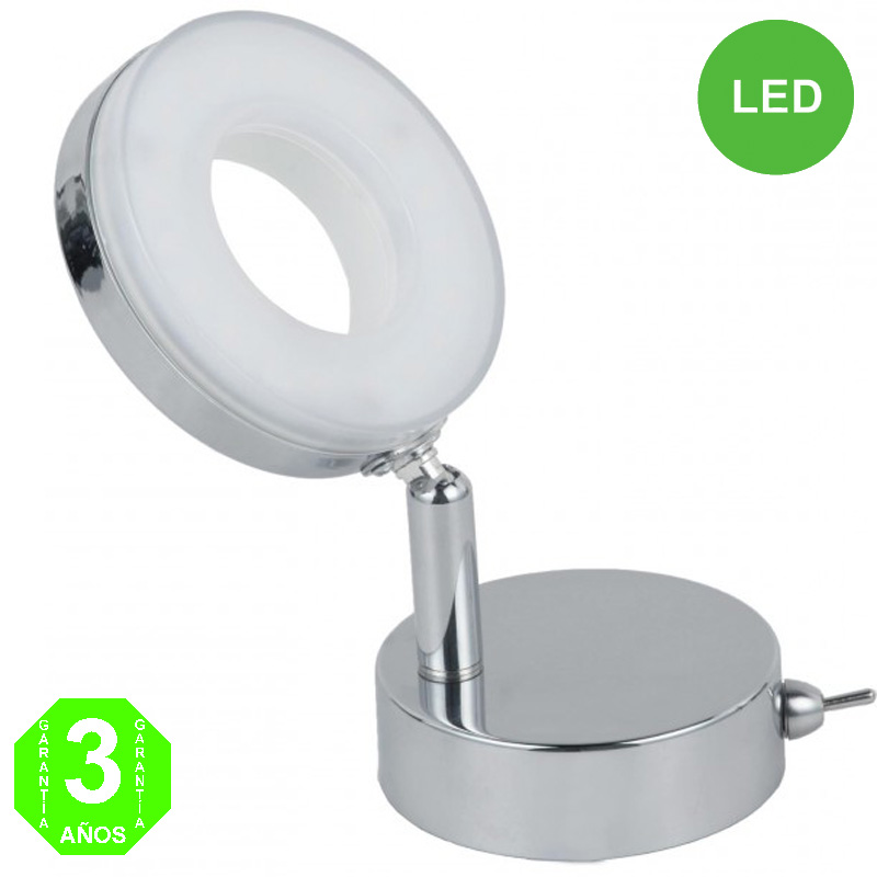 Aplique Led ALC Orientable Circular Color Cromado [AL103965LCL]