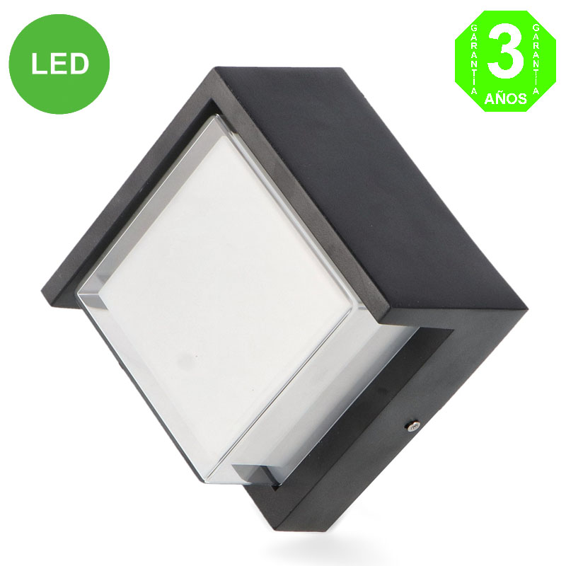 Aplique Led CINZA CCT Pared IP65 12W [AL6118LM]