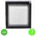 Aplique Led CINZA CCT Pared IP65 12W [AL6118LM]
