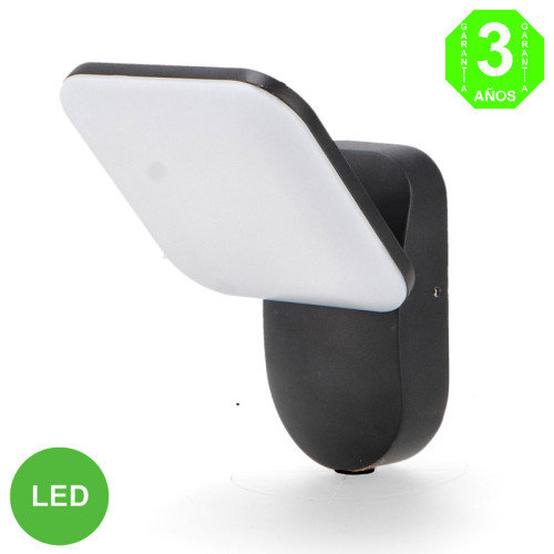 Aplique Led HUBB Cuadrado Pared IP54 10W [AL6161LM]