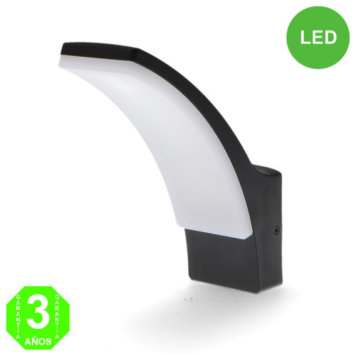 Aplique Led WINNI Black Pared IP54 12W [AL6170GA]