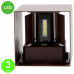 Aplique Led Cube Rust Pared IP54 12W [AL6181LM]
