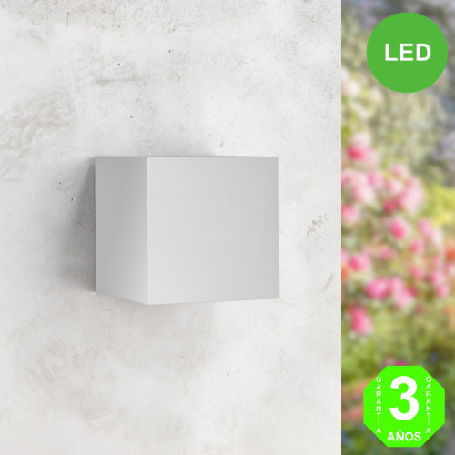 Aplique Led CUBE WHITE Pared IP54 12W [AL6183LM]