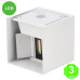 Aplique Led CUBE WHITE Pared IP54 12W [AL6183LM]