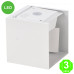 Aplique Led CUBE WHITE Pared IP54 12W [AL6183LM]