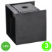 Aplique Led CUBE BLACK Pared IP54 12W [AL6184LM]