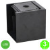 Aplique Led CUBE BLACK Pared IP54 12W [AL6184LM]