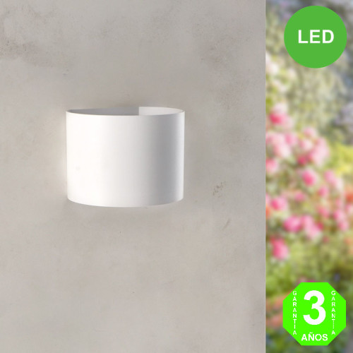 Aplique Led ROUND WHITE Pared IP54 12W [AL6187LM]