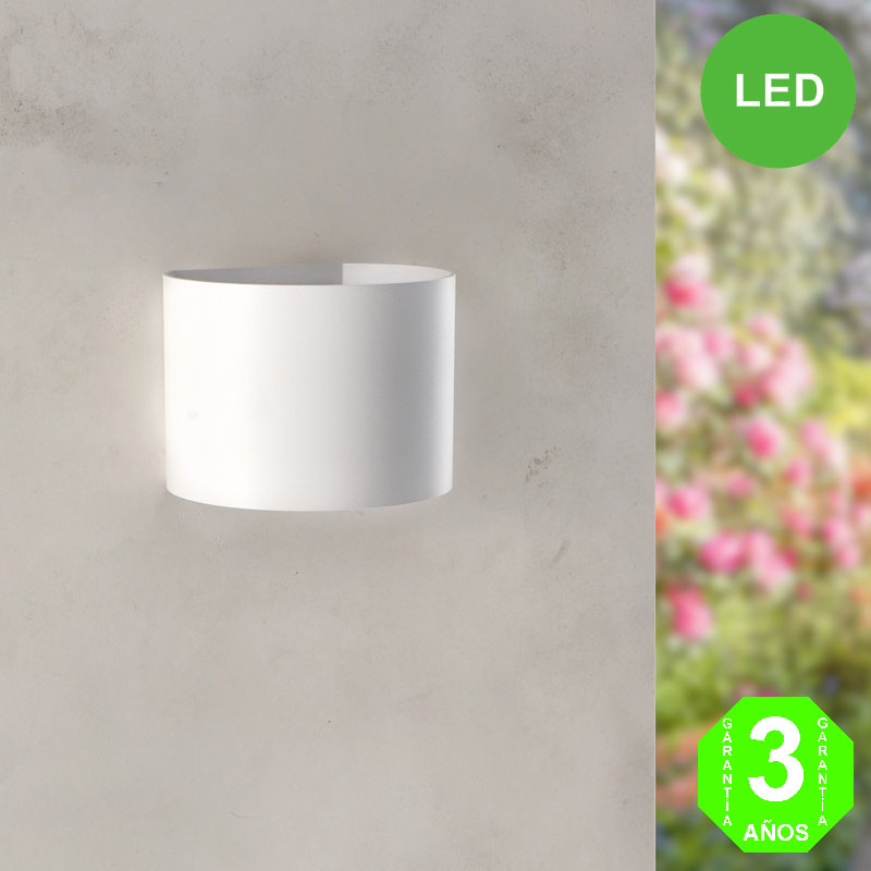 Aplique Led ROUND WHITE Pared IP54 12W [AL6187LM]