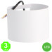 Aplique Led ROUND WHITE Pared IP54 12W [AL6187LM]