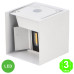 Aplique Led Cube White Pared [AL6197LM]