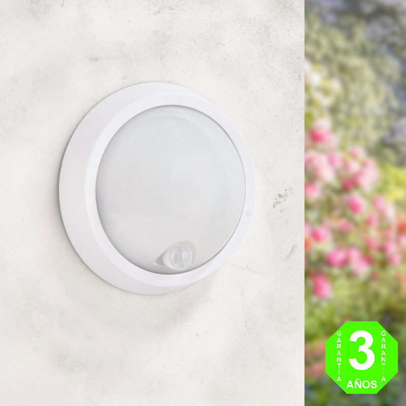 Aplique Plafón Led Sensor Movimiento Sphere PIR IP54 360° 12W [AL8225LM]