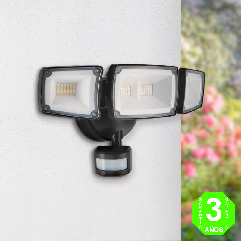 Aplique Led CCT SECURITY Black IP54 45W [AL8271LM]