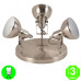 Aplique Plafón Retro3 focos Orientables Color Níquel interior Blanco [AL104977LCL]