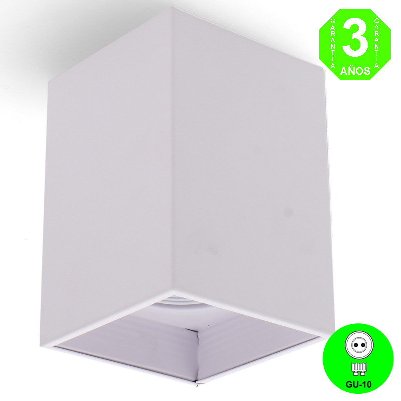 Aplique Cuadrado Berlín Basculante Color Blanco Pared o Techo [AL4271LM]