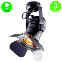 Aplique Pared o Techo Movie cinema Stage Negro Orientable E27 [AL4343LM]