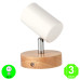 Aplique Pared o Techo Wood Orientable y Giratorio [AL4501LM]