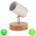 Aplique Pared o Techo Wood Orientable y Giratorio [AL4501LM]