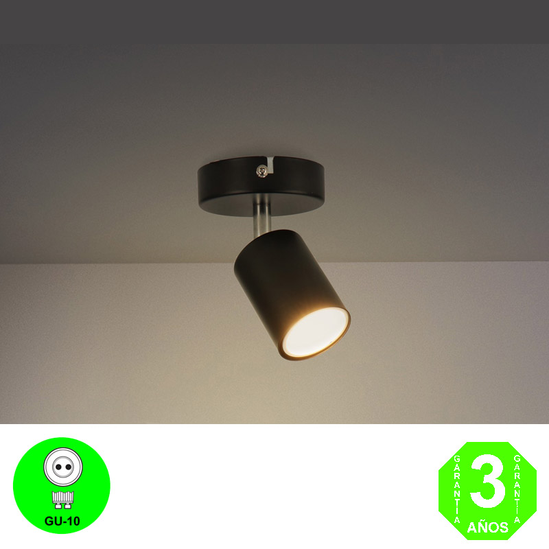 Aplique Pared o Techo Black Orientable y Giratorio [AL4505LM]