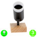Aplique Pared o Techo Black Wood Orientable y Giratorio color Negro Madera [AL4521LM]