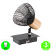 Aplique Pared o Techo Maya Orientable y Giratorio color Negro [AL4522LM]